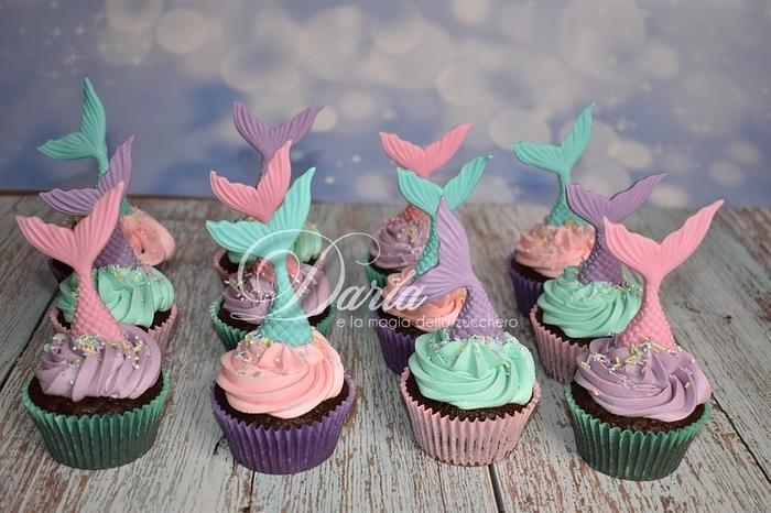 Little mermaid cupcakes