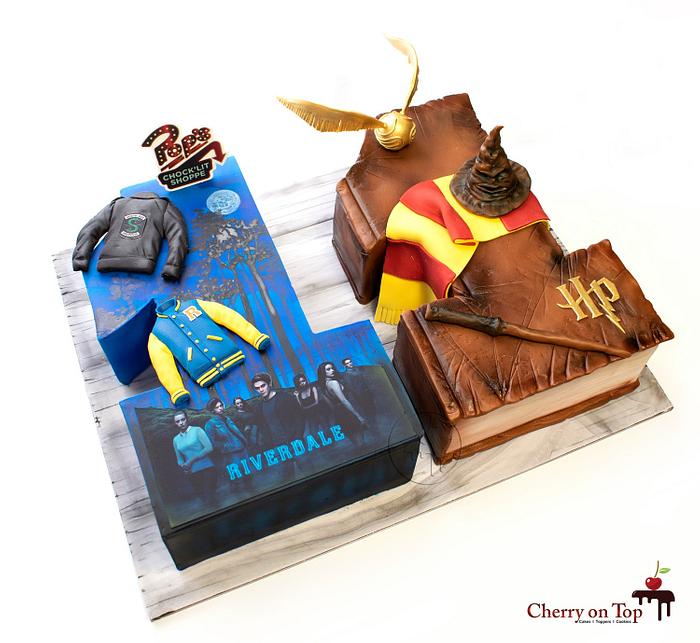 Harry Potter and Riverdale Cake