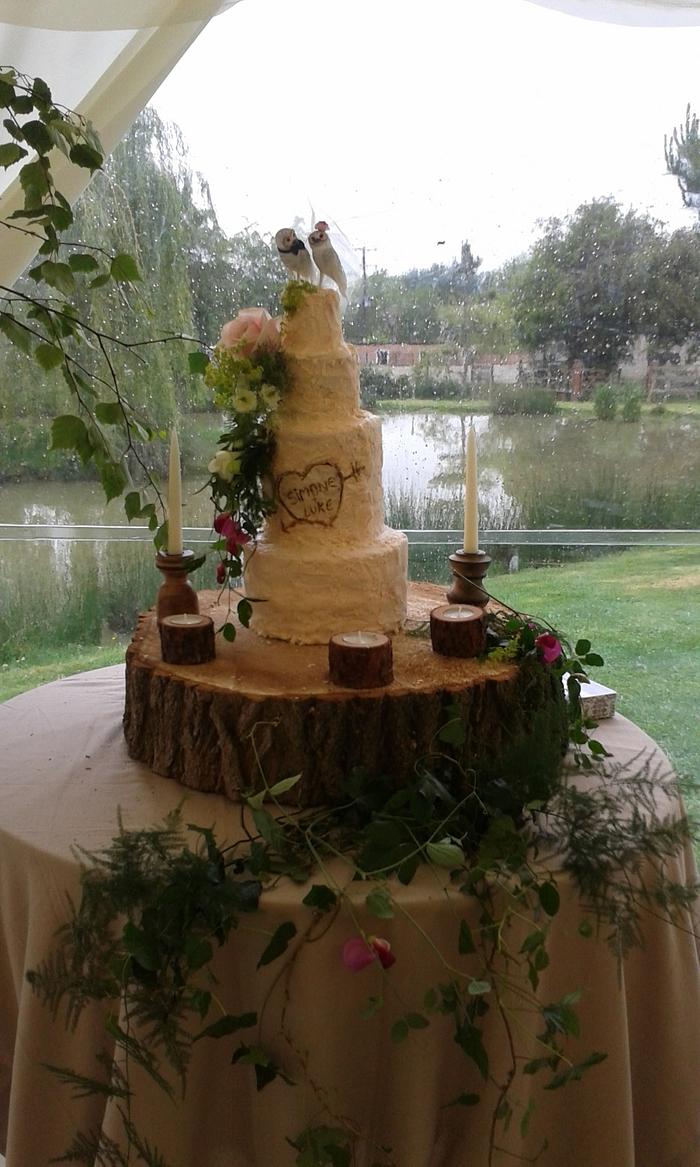 Woodland Wedding cake 