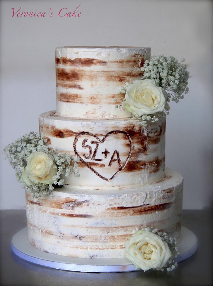 Buttercream wedding cake