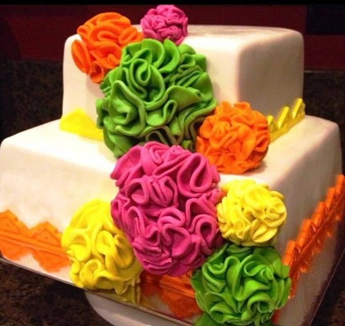 Neon Birthday Cake 