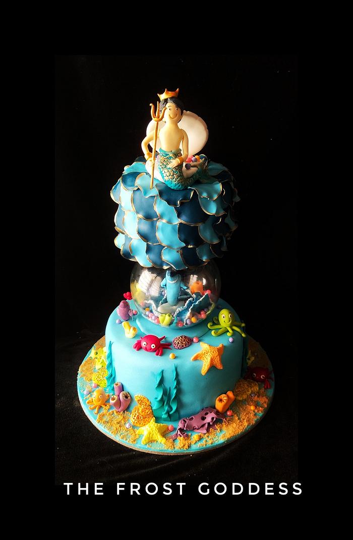 Undersea themed cake