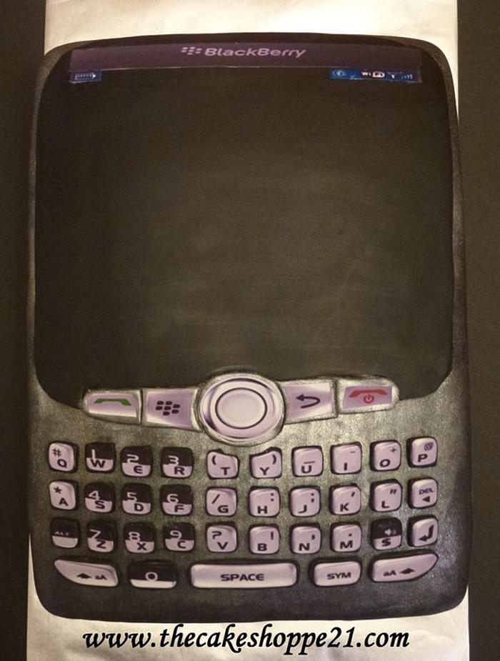 Blackberry cell phone cake