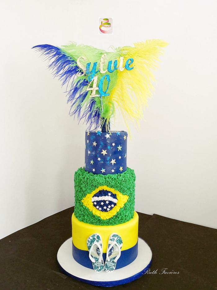 Brasil! - Decorated Cake by Ruth - Gatoandcake - CakesDecor