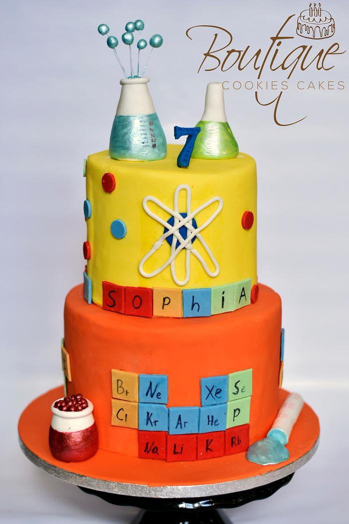 Scientists Birthday Party Ideas | Photo 2 of 16 | Scientist birthday party, Science  cake, Science birthday