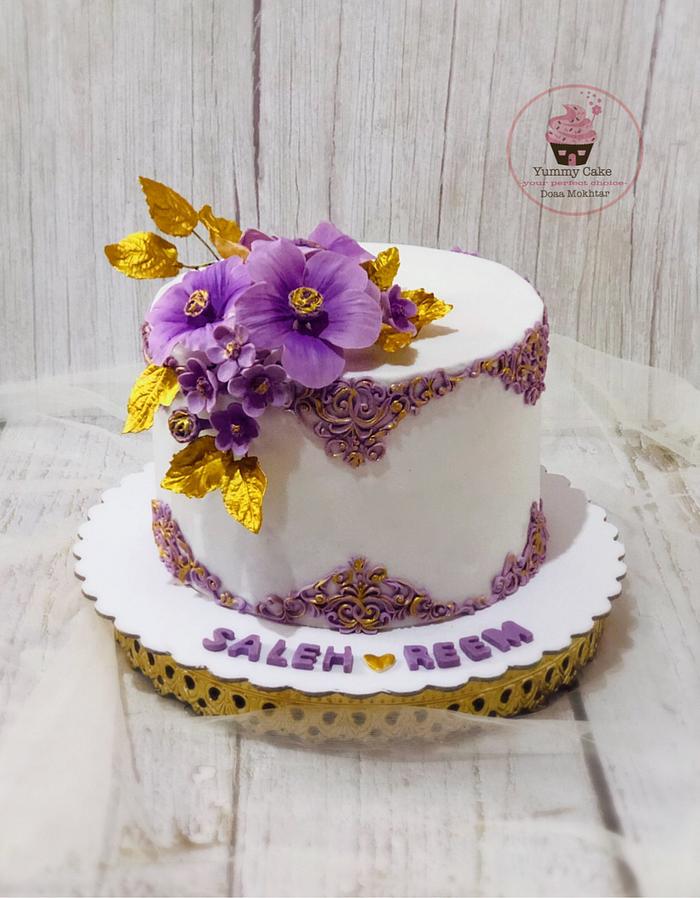 Purple royal cake