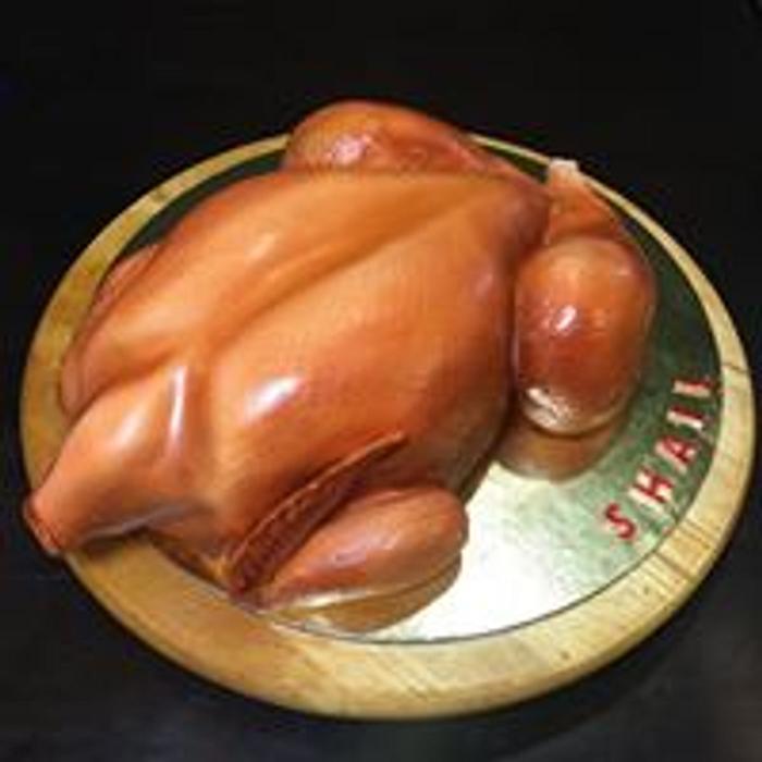 Carved Roasted Chicken Cake