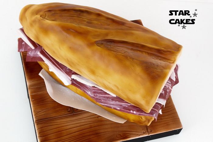 Spanish Ham Sandwich cake