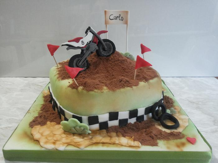 motocross cake