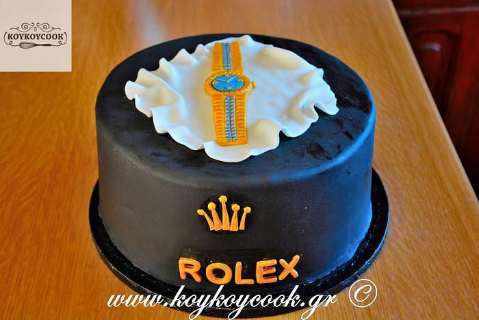 ROLEX BIRTHDAY CAKE - Decorated Cake by Rena Kostoglou - CakesDecor
