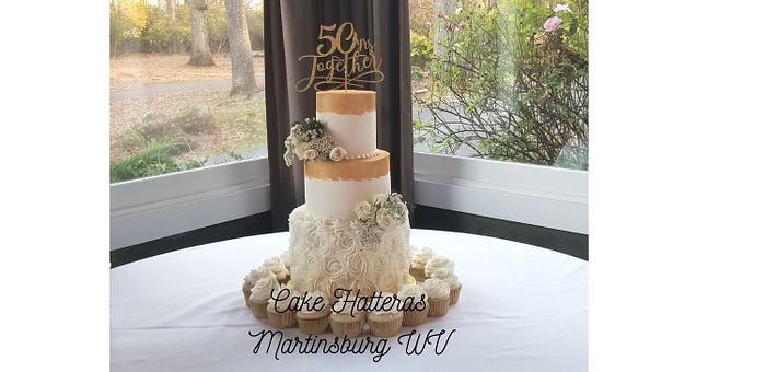 50th Wedding Anniversary Cake