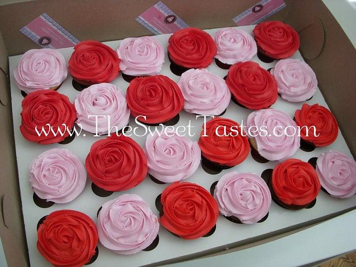 Roses cupcakes 