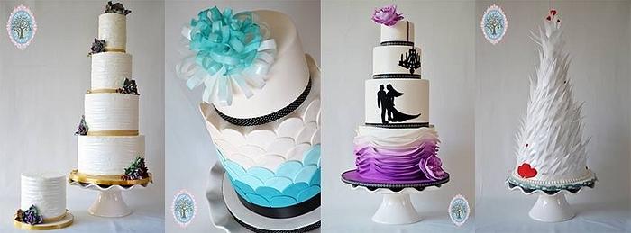 Wedding expo cakes