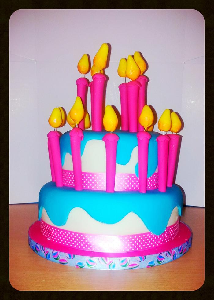 Whimsical Birthday cake