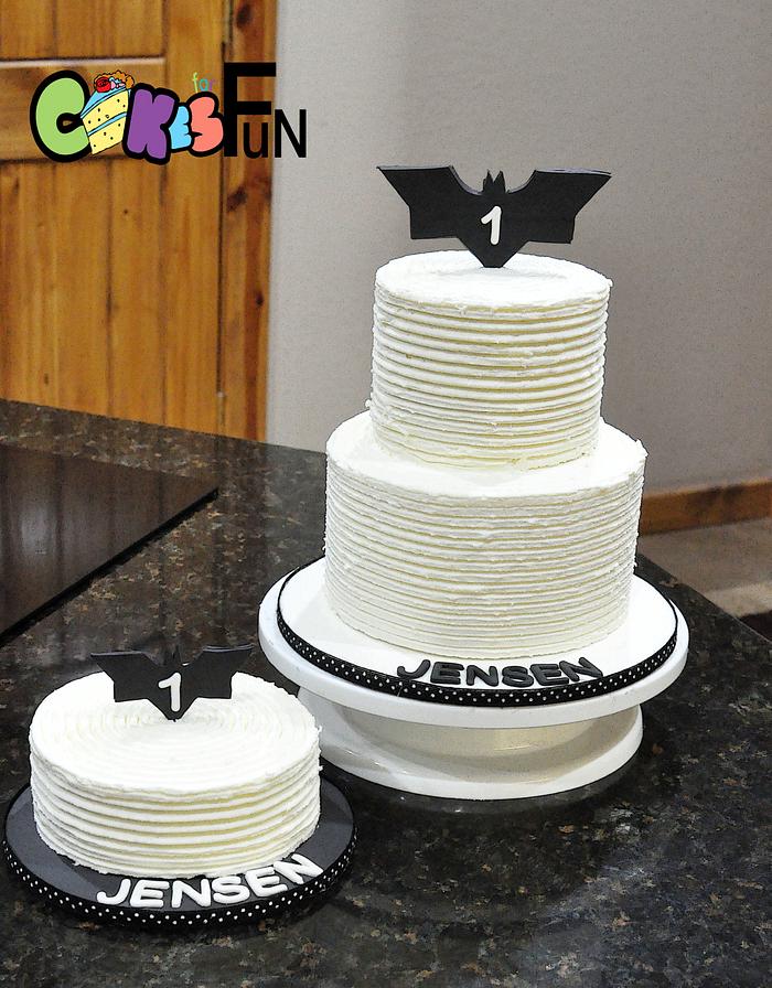 First Birthday Batman Cake