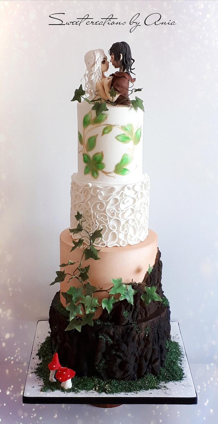 Novelty wedding cake