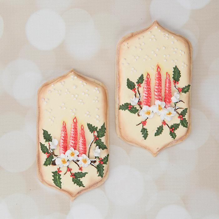 Holiday Candle Cookies