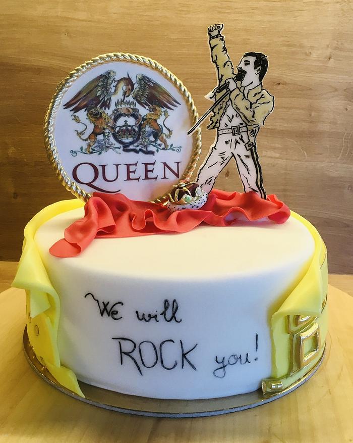 Freddie Mercury cake