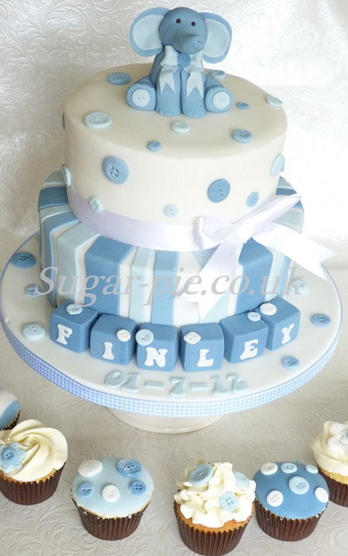 Elephant & Buttons cake