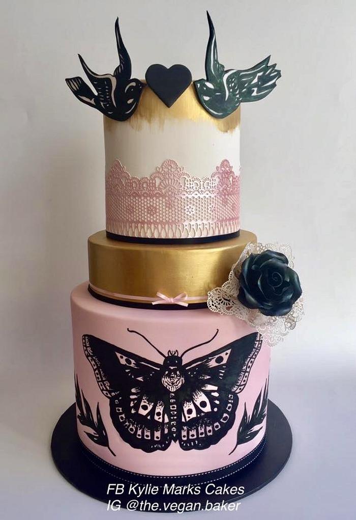 Harry Styles Butterfly Tattoo Cake – Harvard Sweet Boutique Inc