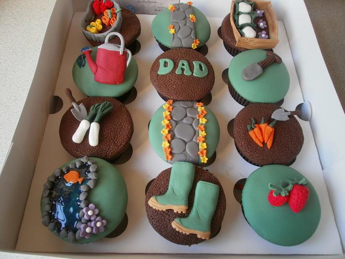 Gardening Themed Cupcakes