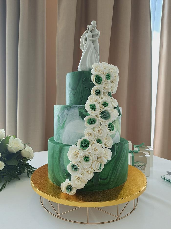 Green Wedding Cake