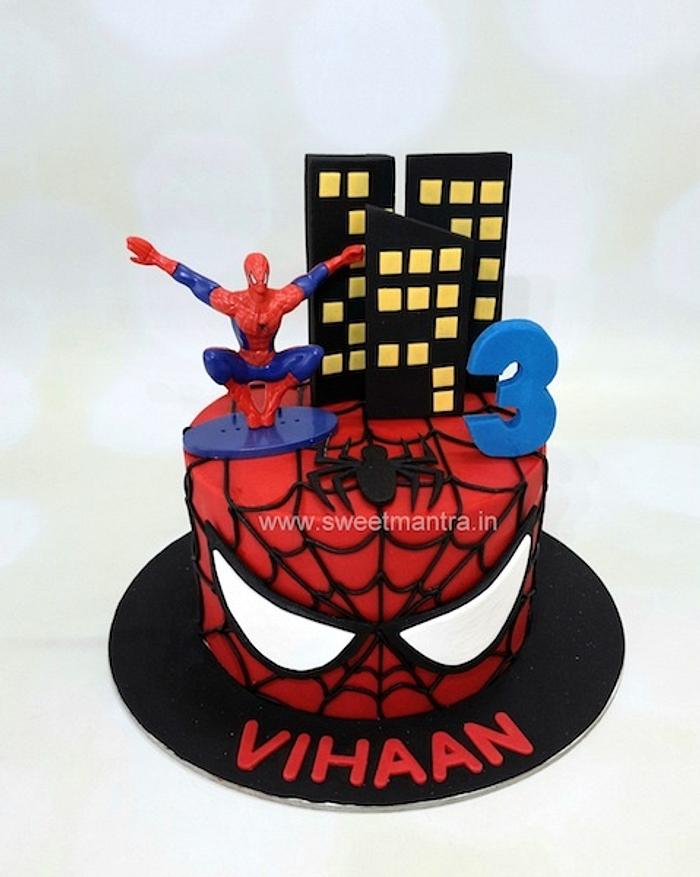 Spiderman cake for son