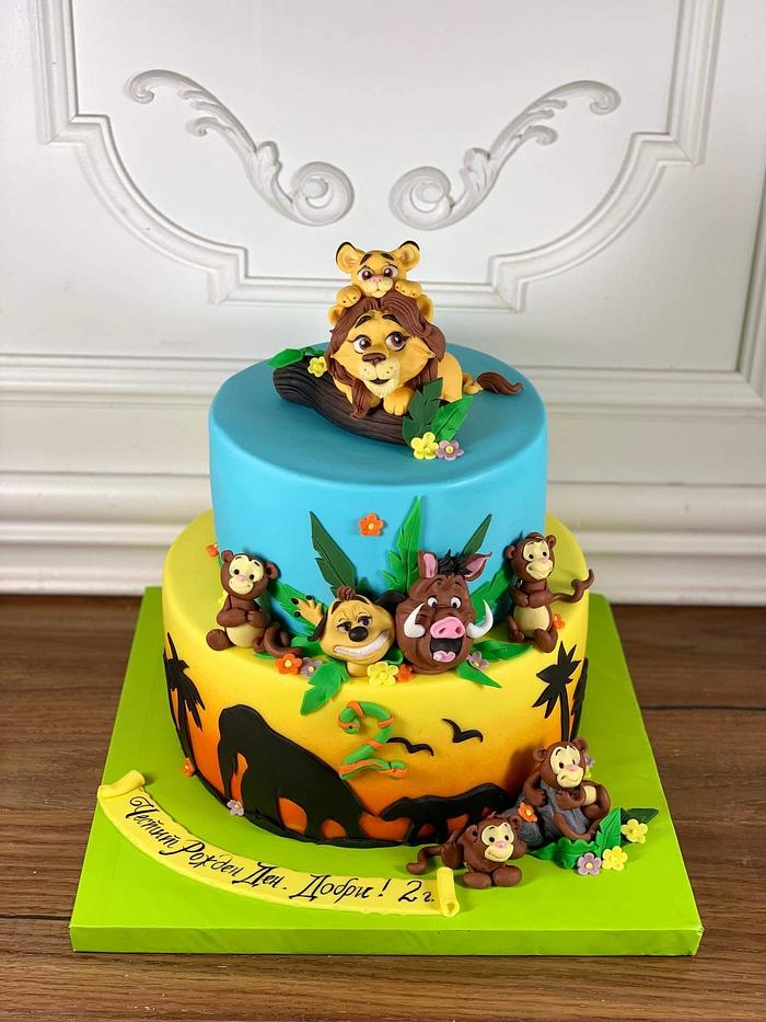 King lion cake