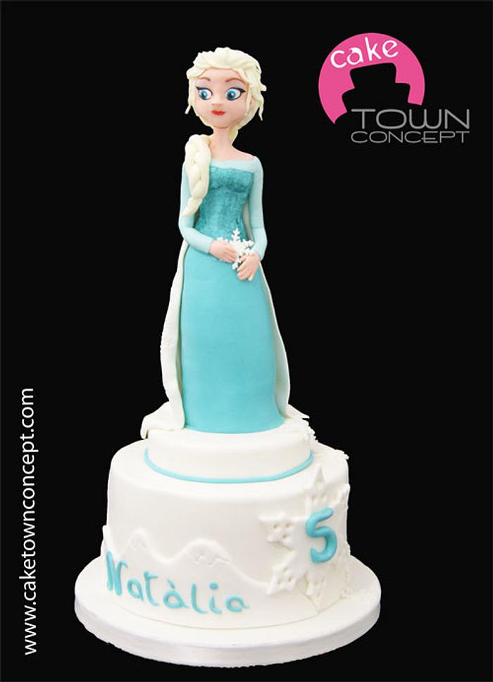 Elsa (Frozen) Cake