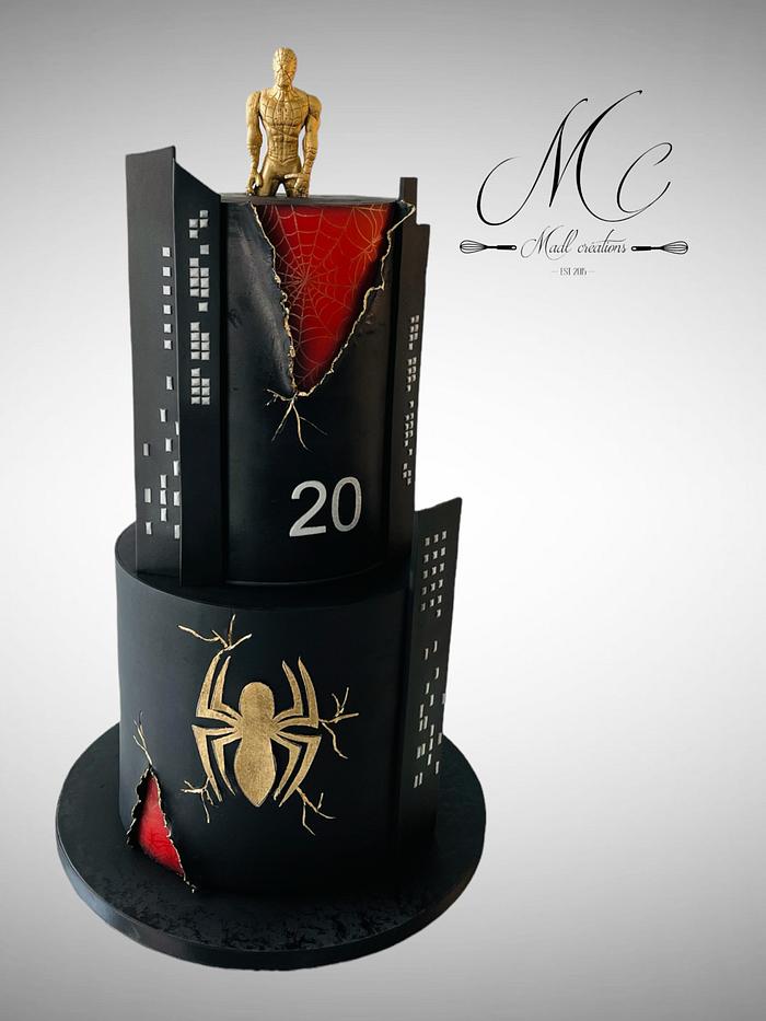 Spiderman cake luxury 
