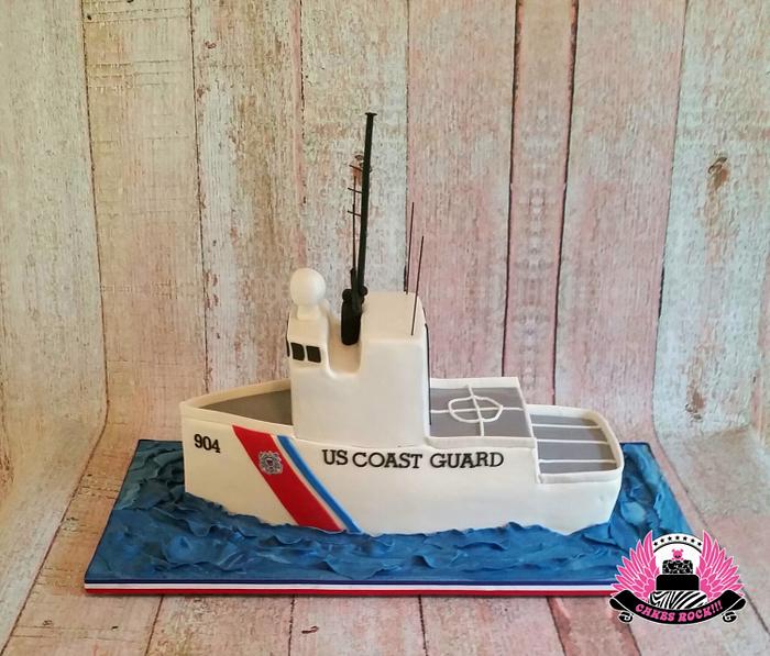Coast Guard Retirement Cake,  Cutter Northland