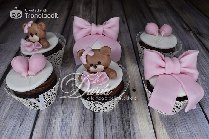 Teddy bear cupcakes