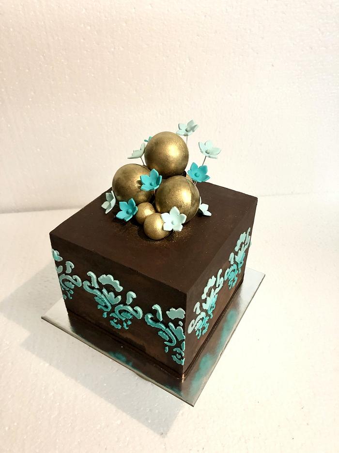 Belgian Chocolate Cube Cake