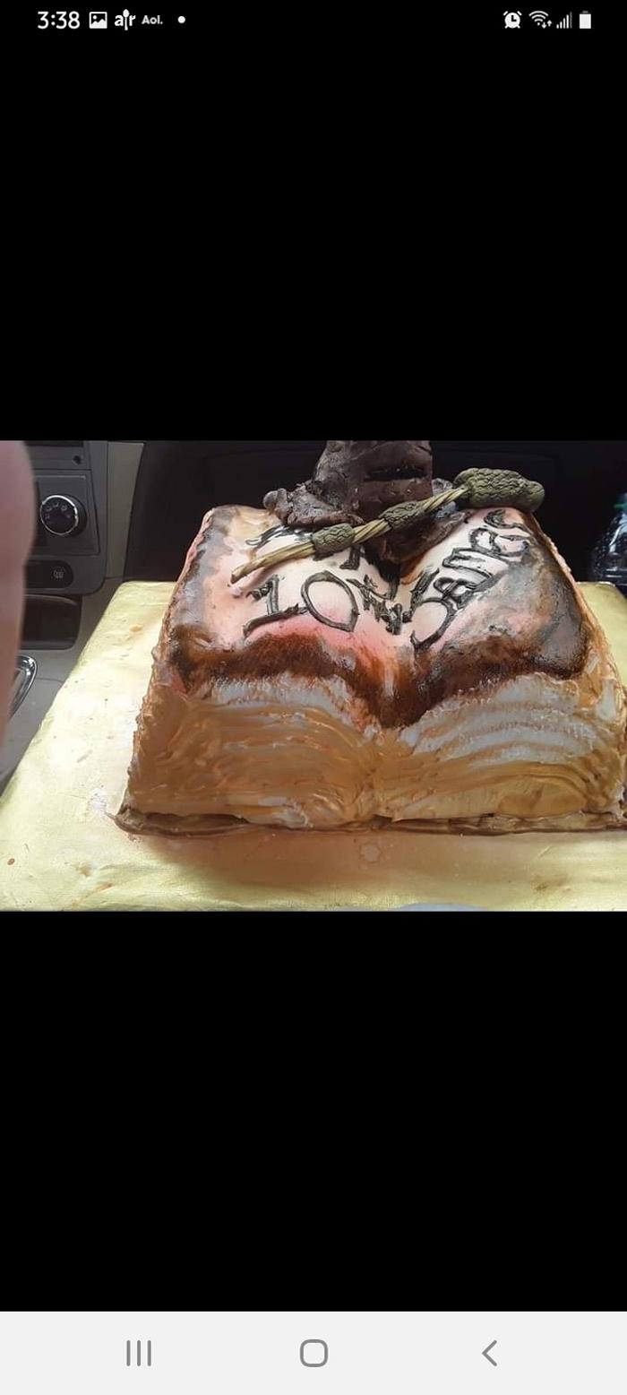 Harry Potter Spell Book Cake 