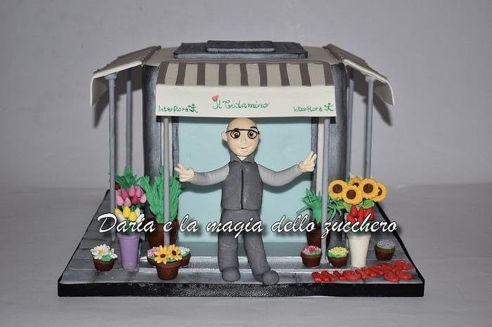 Florist shop cake