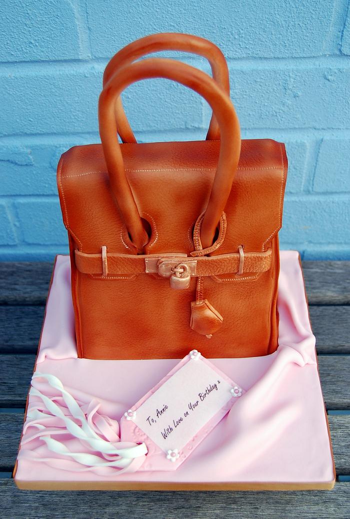 Hermes Birkin Style Handbag Cake...