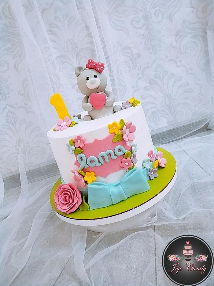 1st birthday cake for girls
