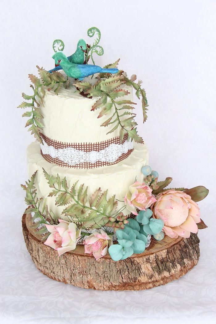 South African wedding cake