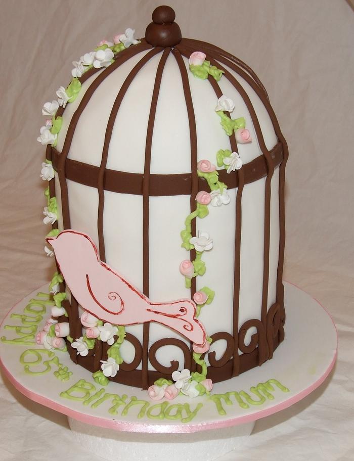Bird cage cake
