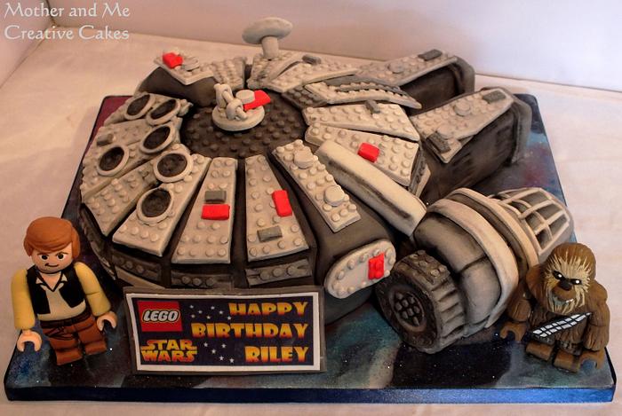 Millenium Falcon Lego Cake