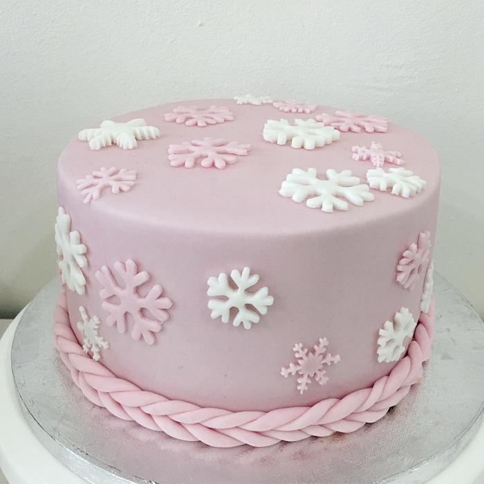 Pink Snow cake