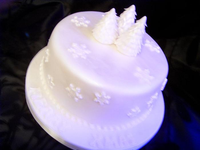 'White Christmas' Christmas Cake