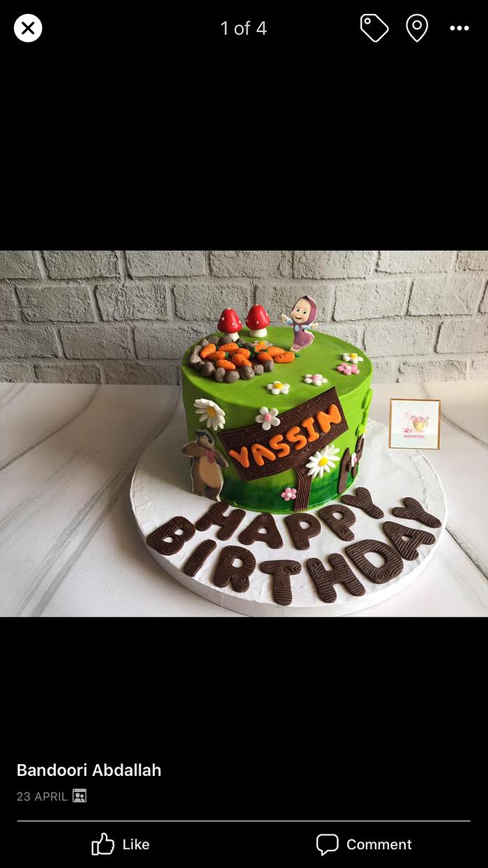 Masha cake💚💚