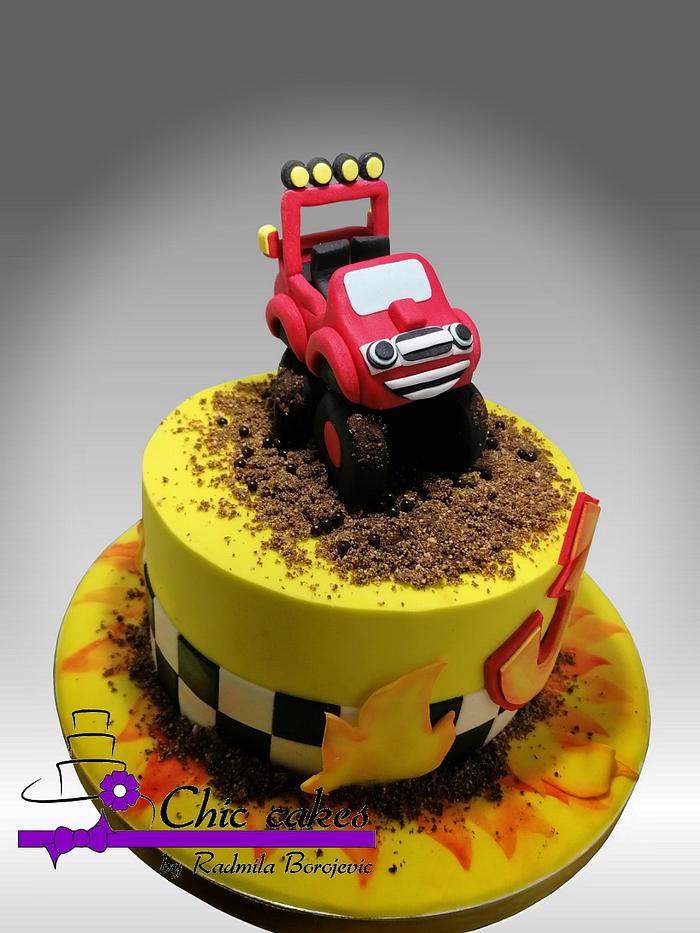 Blaze And The Monster Machines Cake - CakeCentral.com