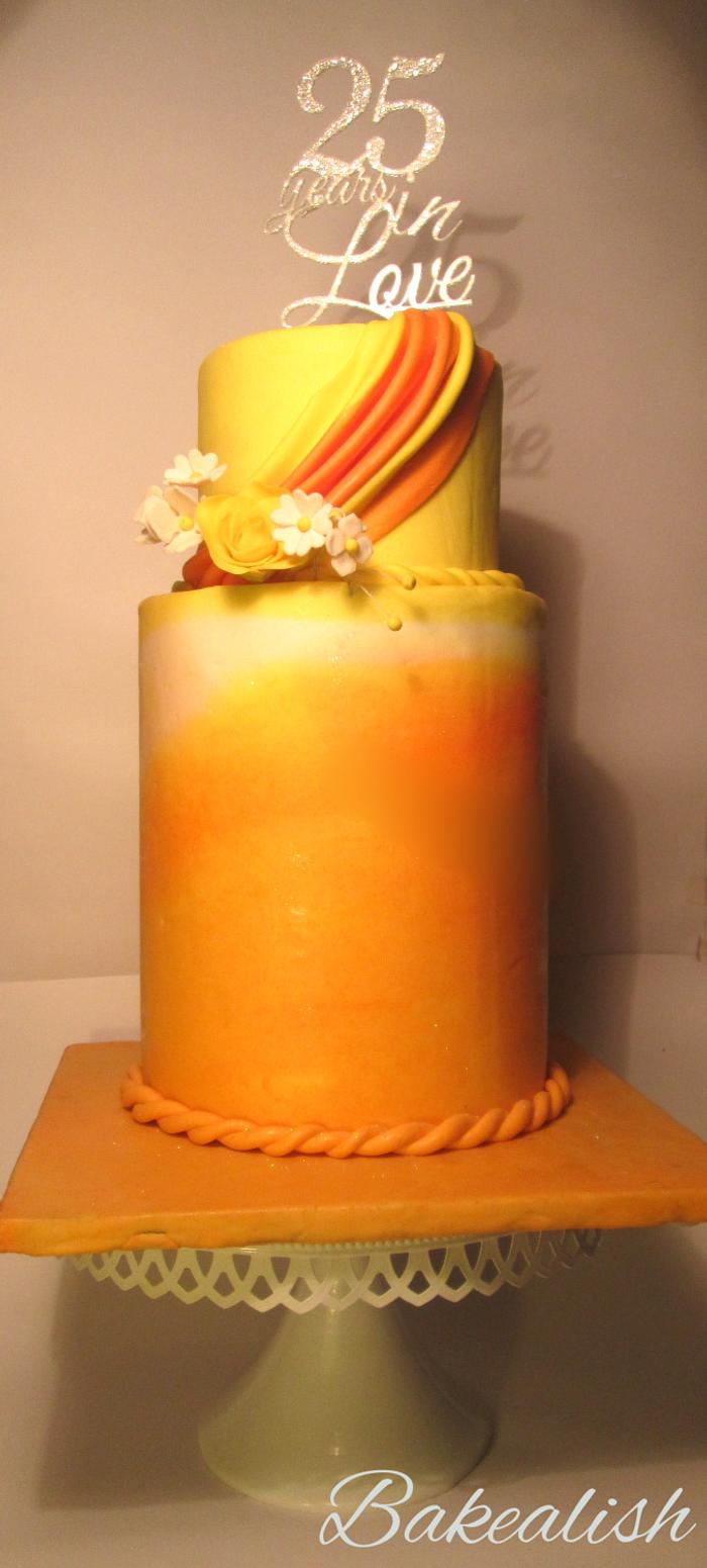 Anniversary 2 tier Cake