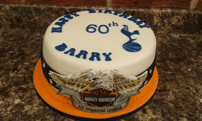 Harley and Spurs Birthday cake