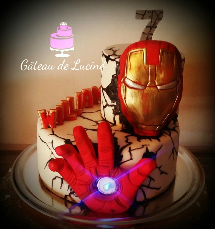 Iron man cake