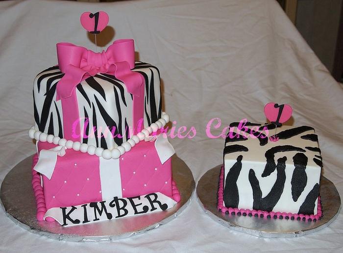Zebra and Pink 1st Birthday