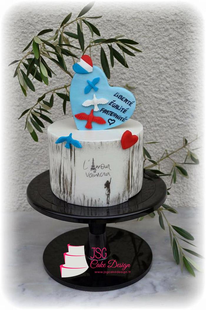 My contribution to Cakes Against Violence Collaboration - Love will always win