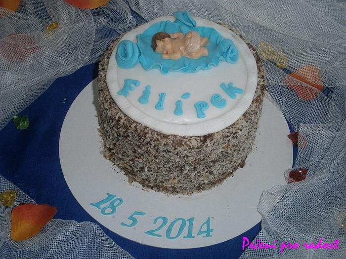Cake for baby birth